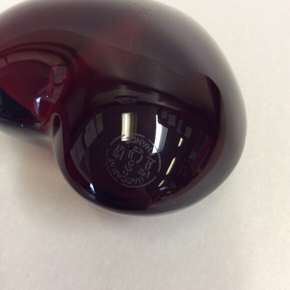 BACCARAT Red Crystal Amor Heart with box - French designer keepsake - Picture 4 of 8